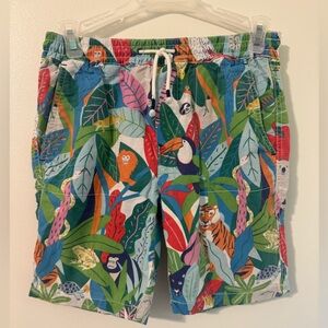 Boden Jungle Shorts Boys Size 10